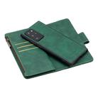 For Samsung Galaxy Note20 Ultra Skin Feel Detachable Magnetic Zipper Horizontal Flip PU Leather Case with Multi-Card Slots & Holder & Wallet & Photo Frame & Lanyard(Green) - 3