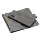 For Samsung Galaxy Note20 Skin Feel Detachable Magnetic Zipper Horizontal Flip PU Leather Case with Multi-Card Slots & Holder & Wallet & Photo Frame & Lanyard(Gray) - 2