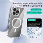 For iPhone 15 Plus ABEEL MagSafe Magnetic Color Ring Anti-scratch Transparent Phone Case(Pink) - 3