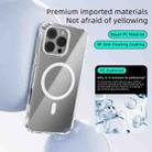 For iPhone 14 Plus ABEEL MagSafe Magnetic Color Ring Anti-scratch Transparent Phone Case(Far Peak Blue) - 3