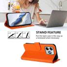 For Ulefone Note 18 Ultra / 18 Pro Embossed Heart Cat Leather Phone Case with Hand Strap(Orange) - 3