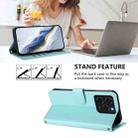 For Ulefone Note 20 Pro Embossed Heart Cat Leather Phone Case with Hand Strap(Mint Green) - 3