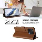 For Umidigi Note 90 Embossed Heart Cat Leather Phone Case with Hand Strap(Brown) - 3