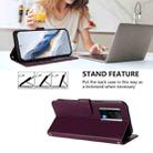 For Redmi K60 / K60 Pro Embossed Heart Cat Leather Phone Case with Hand Strap(Dark Purple) - 3