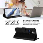 For Redmi Note 11 Pro+ 5G EU Embossed Heart Cat Leather Phone Case with Hand Strap(Black) - 3