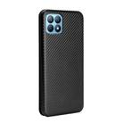 For OPPO Reno4 SE Carbon Fiber Texture Horizontal Flip TPU + PC + PU Leather Case with Card Slot(Black) - 3