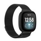 For Fitbit Versa 3 / Fitbit Magnetic Milano Watch Band, Size:Small Code(Black) - 1