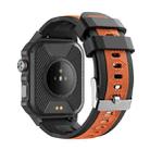 GTS9 1.96 inch TFT Screen Outdoor Rugged Smart Watch 3ATM Waterproof(Dark Grey+Orange) - 3