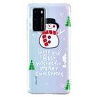 For Huawei P40 Christmas Pattern TPU Protective Case(Snowman) - 1