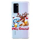 For Huawei P40 Christmas Pattern TPU Protective Case(Snowman Elk) - 1