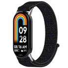 For Xiaomi Mi Band 8 / 8 NFC Nylon Hook and Loop Fastener Watch Band with 3D Curved Film(Official Black) - 2