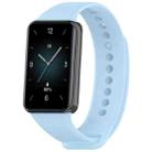 For Honor Band 9 xDfind TPU Sport Watch Band(Sky Blue) - 1