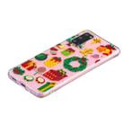 For Samsung Galaxy S20+ Christmas Pattern TPU Protective Case(Wreath Sugar Cake Man) - 2