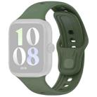 For vivo Watch GT xDfind Pure Color Silicone Watch Band(Dark Green) - 2