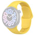 For vivo Watch 3 xDfind Pure Color Silicone Watch Band(Yellow) - 2