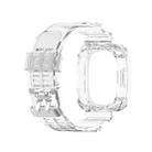 For Fitbit Versa 3 / Fitbit Sense Transparent One-piece TPU Watch Band, Size: Free Size(White) - 3