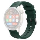 For Amazfit Balance xDfind Black Buckle Silicone Watch Band(Dark Green) - 2