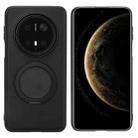 For Honor X9b ViLi TCY Series Kevlar Leather Texture Rotating Holder Phone Case(Black) - 1