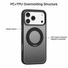 For iPhone 17 Pro Mutural Armor Series MagSafe Magnetic Holder Phone Case(Black) - 3