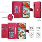 For Google Pixel 10 Pro XL / 9 Pro XL Seven Card Slots Zipper Wallet Leather Phone Case with Lanyard(Red) - 2