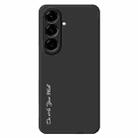 For Samsung Galaxy A56 5G Do As You Wish A1440 Fine Hole Straight Edge Silicone Phone Case(Black) - 1