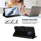 For Realme 13 / 12 / 12x / C65 5G Global Embossed Heart Cat Leather Phone Case with Hand Strap(Black) - 3