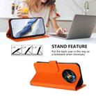 For Realme 12 Pro / 12 Pro+ / P1 Pro 5G Embossed Heart Cat Leather Phone Case with Hand Strap(Orange) - 3