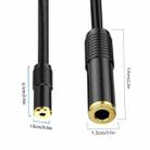 3.5mm Dual-channel Female to 6.35mm Dual-channel Female Stereo Audio Cable, Length:3m - 3