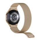 For Samsung Galaxy Watch6 44mm Milanese Magnetic Stainless Steel Watch Band with 3D Curved Film(Gold) - 3