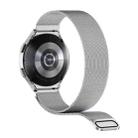 For Samsung Galaxy Watch6 44mm Milanese Magnetic Stainless Steel Watch Band with 3D Curved Film(Silver) - 3