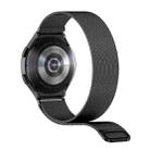 For Samsung Galaxy Watch5 Pro 45mm Milanese Magnetic Stainless Steel Watch Band with 3D Curved Film(Black) - 3