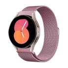 For Samsung Galaxy Watch5 Pro 45mm Milanese Magnetic Stainless Steel Watch Band with 3D Curved Film(Rose Gold) - 2
