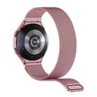 For Samsung Galaxy Watch4 40mm Milanese Magnetic Stainless Steel Watch Band with 3D Curved Film(Rose Gold) - 3