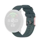 For POLAR Polar Dot Textured Silicone Watch Band, Size: Free Size(Olive Green) - 1
