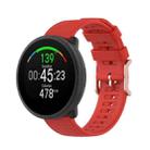 For POLAR Polar Dot Textured Silicone Watch Band, Size: Free Size(Red) - 1