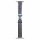 For Apple Watch 42mm / 41mm / 40mm / 38mm Magnetic Buckle 14mm Plain Genuine Leather Watch Band(Grey) - 1
