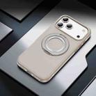 For iPhone 17 Pro Max Gear Holder C MagSafe Phone Case(Beige Gray) - 3