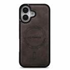 For iPhone 16 LC.IMEEKE L6 Series MagSafe Magnetic Phone Case(Coffee) - 2