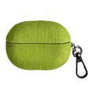 For Huawei FreeBuds Pro 4 Fine Cloth Earphone Case with Hook(Grass Green) - 1