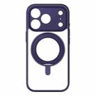 For iPhone 17 Pro MOMAX Magsafe Magnetic Metal Rotating Holder Phone Case(Blue) - 2