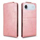 For iPhone Air Magnetic Vertical Flip Leather Phone Case with Buckle(Rose Gold) - 2