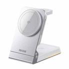 WK WP-U180 Tonayn Qi2 15W 3 in 1 Magnetic Wireless Charger(Silver) - 1