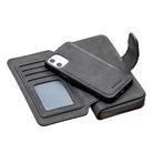 For iPhone 12 mini Detachable Multifunctional Horizontal Flip Leather Case with Card Slots & Zipper Wallet & Photo Frame(Grey) - 2