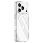 For iPhone 17 Pro ZGA Magsafe Metal AI Buttons Clear PC Hybrid TPU Phone Case(Transparent) - 1