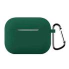 For AirPods Pro 3 Silicone Earphone Protective Case with Hook Thickness: 1.3mm(Forest Green) - 1