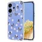 For OPPO Reno14 5G Global / Reno14 F Flower Pattern Painted TPU Phone Case(Little Butterfly) - 1