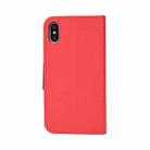 For iPhone 17 Mercury Contrast Color Splicing Leather Phone Case(Red) - 3