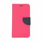 For iPhone 15 Pro Mercury Contrast Color Splicing Leather Phone Case(Rose Red) - 2