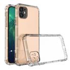 For iPhone 11 Straight Edge Dual Bone-bits Shockproof TPU Clear Case - 1