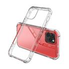 For iPhone 12 mini Straight Edge Dual Bone-bits Shockproof TPU Clear Case - 2